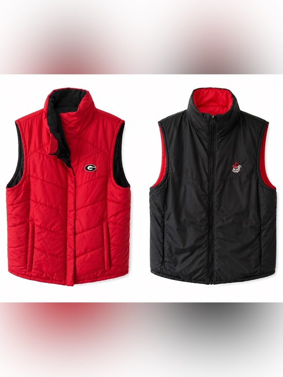 Columbia Jackets & Blazers - Columbia Reversible Puffer Vest – University of Georgia Bulldogs Womens Size M